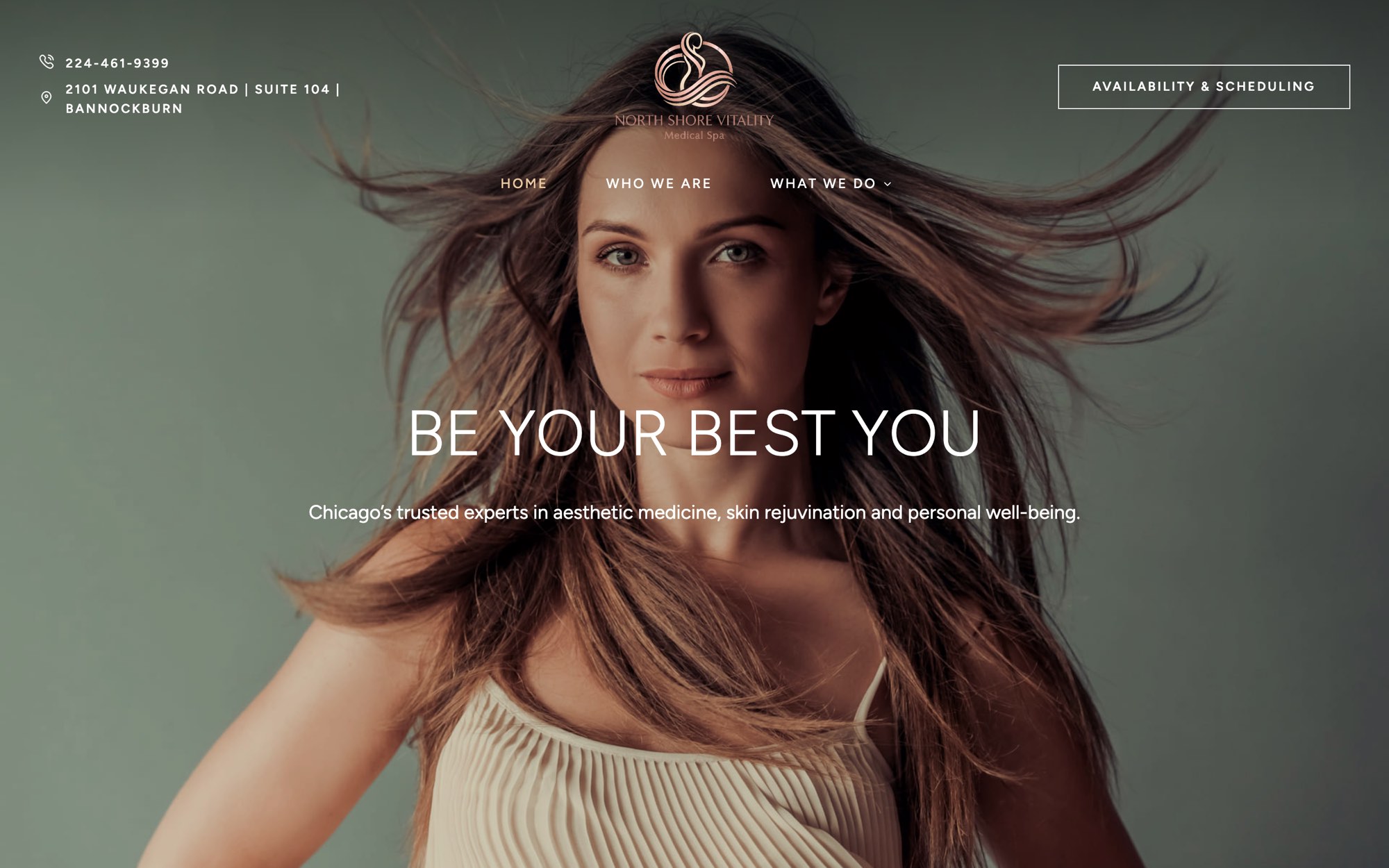 North Shore Vitality homepage